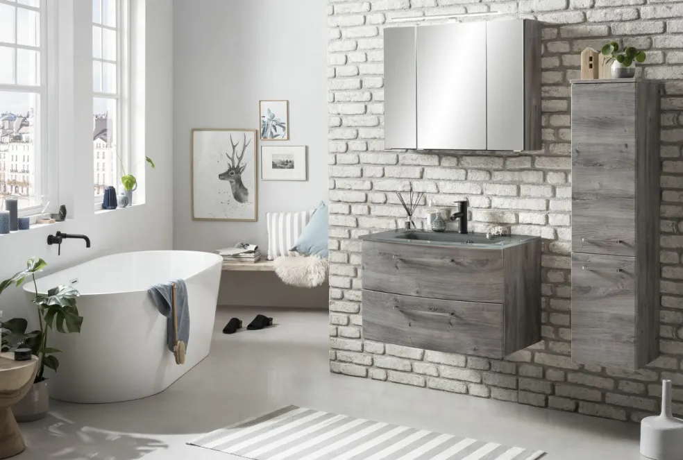 Meuble sous vasque avec vasque STOCKHOLM