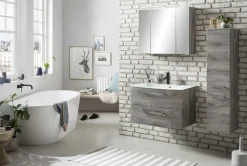 Held Armoires De Salle De Bains<Meuble sous vasque avec vasque STOCKHOLM