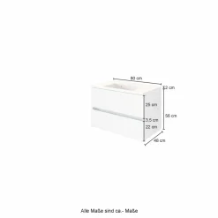 Held Armoires De Salle De Bains<Meuble sous vasque avec vasque LUCCA