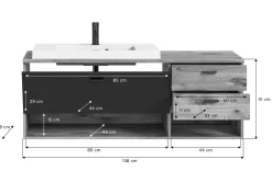 Xonox Armoires De Salle De Bains<Meuble sous vasque avec vasque METU