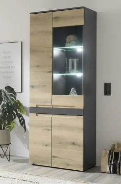 HBZ Vitrines Sur Pied<Meuble vitrine CORK