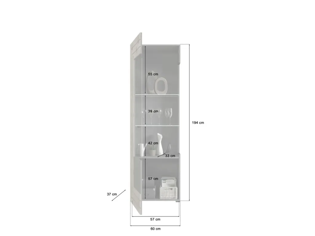Xonox Vitrines Sur Pied<Meuble vitrine DURAME