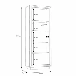 Forte Vitrines Sur Pied<Meuble vitrine gauche SAVONA