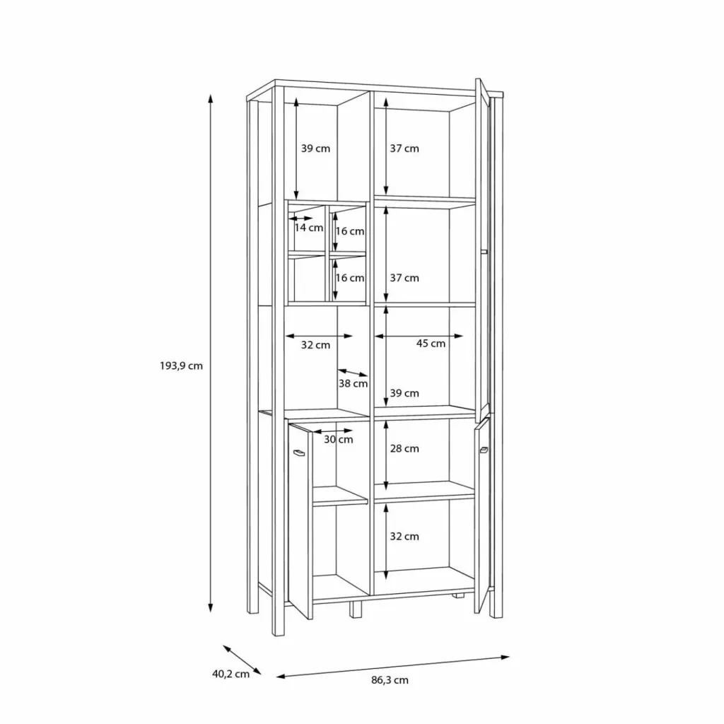 Forte Vitrines Sur Pied<Meuble vitrine HIGH ROCK