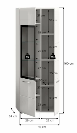 Xonox Vitrines Sur Pied<Meuble vitrine ICE