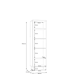 Forte Vitrines Sur Pied<Meuble vitrine KOHILA