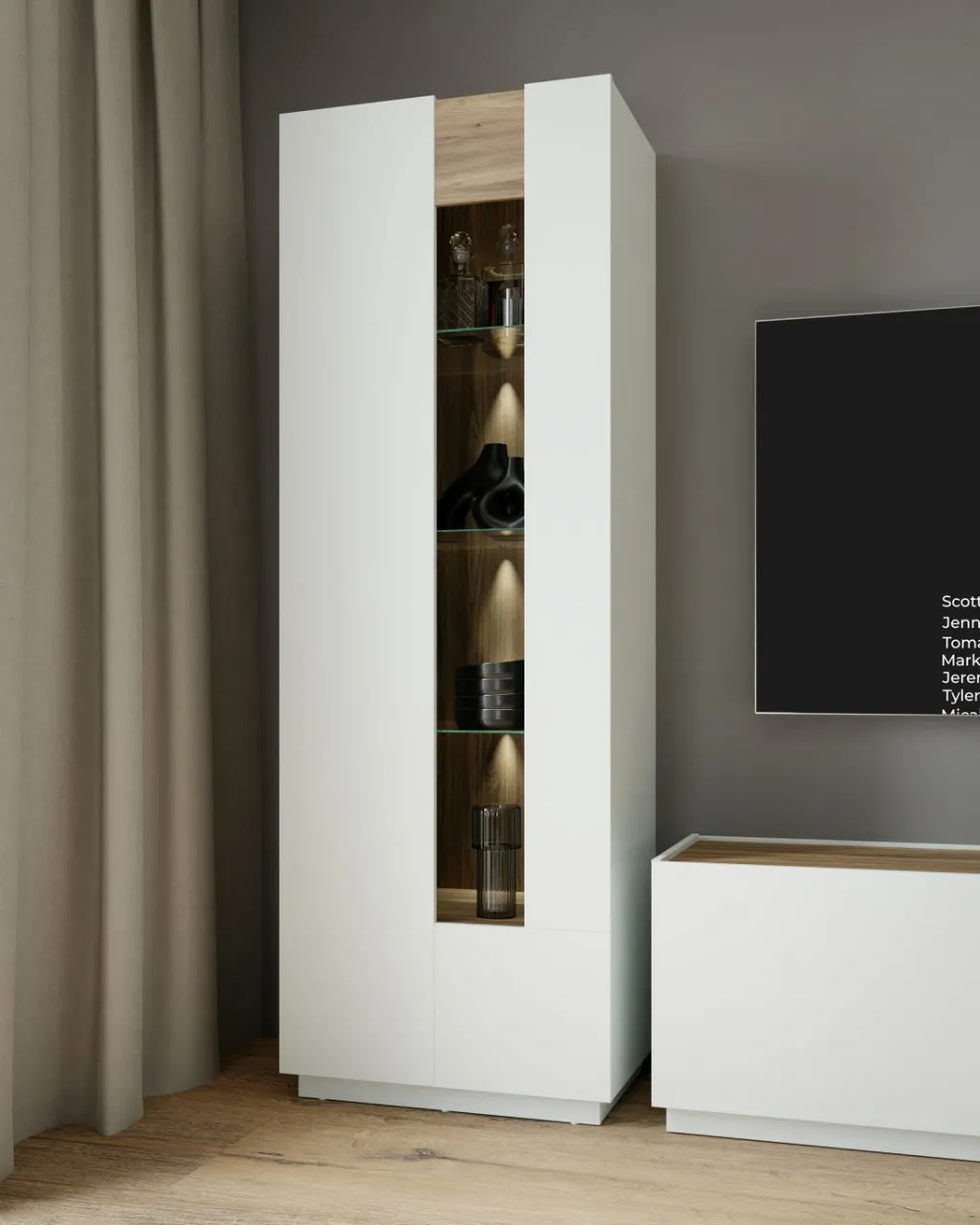 Forte Vitrines Sur Pied<Meuble vitrine SINDI