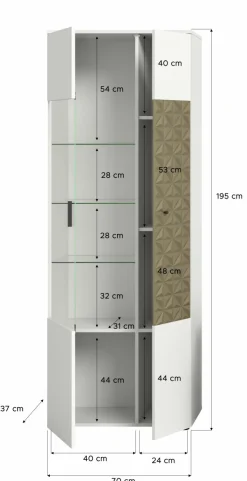 Xonox Vitrines Sur Pied<Meuble vitrine ZIWAY