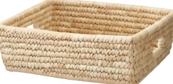Koopman Corbeilles<Panier carré de taille moyenne en jonc de mer EH