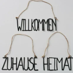 Panneau avec inscription WILLKOMMEN