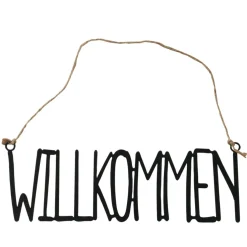 Panneau avec inscription WILLKOMMEN