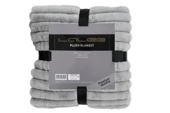 Plaid aspect velours côtelé PLUSH BLANKET