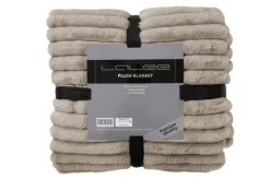 Lalee Couvertures<Plaid aspect velours côtelé PLUSH BLANKET