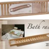 Pont de baignoire en bambou