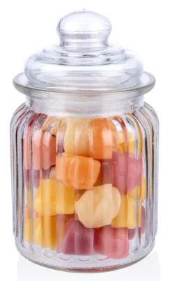 Pot à bonbons en verre avec couvercle ALPINA