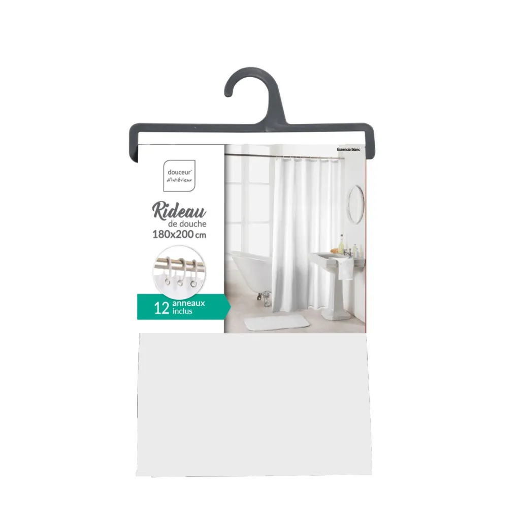U10 Rideaux<Rideau de douche à œillets ESSENCIA