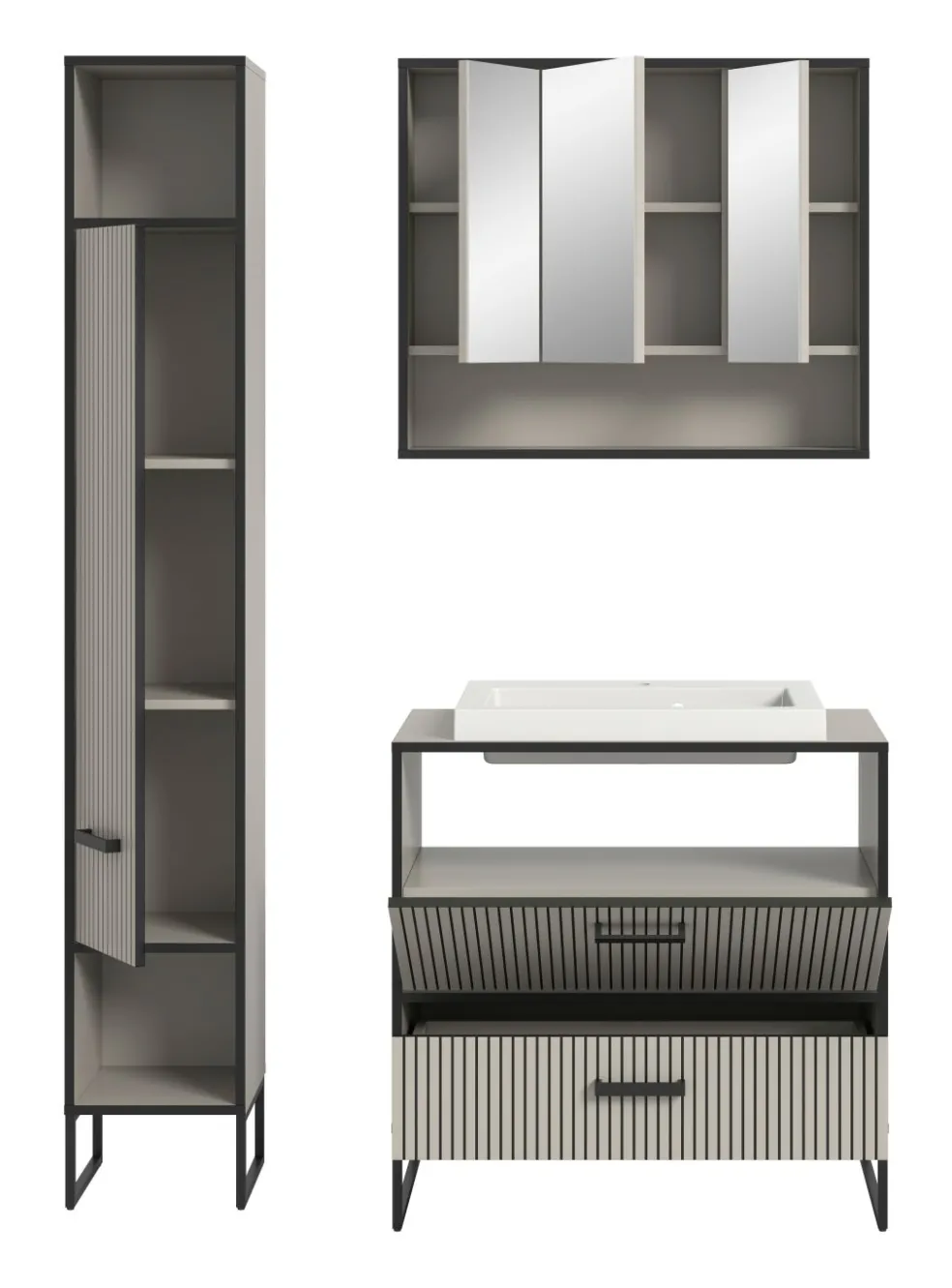 Salle de bains combinée 4 éléments BAGNO