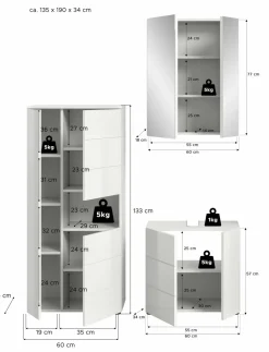 Xonox Blocs Salle De Bains Complets<Salle de bains combinée 3 éléments AMBO