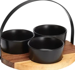 Koopman Accessoires De Table|Vaisselle & Couverts<Service apéritif rond 4 pièces EH