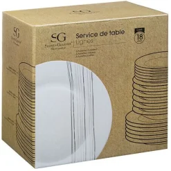 Service de table 18 pièces LIGNES