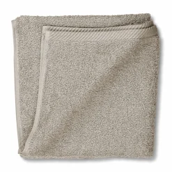 Serviette éponge ton gris argent LADESSA