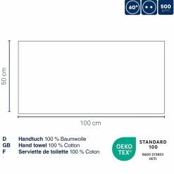 Serviette éponge verre mousse LADESSA