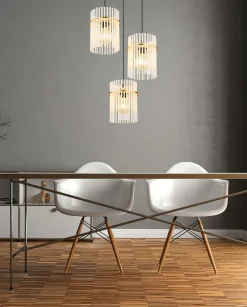 Globo Leuchten Suspensions<Suspension 3 ampoules GORLEY