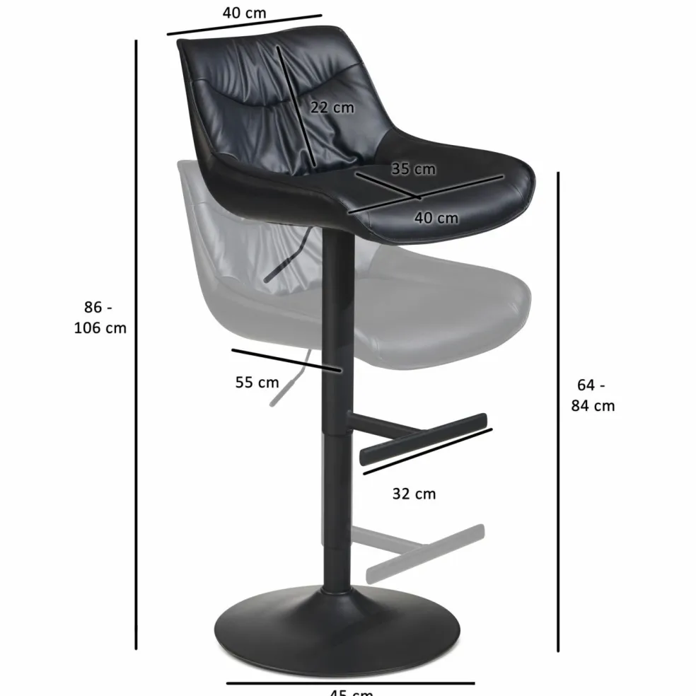 Tabouret de bar WOHNLING