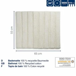 Kela Accessoires Sdb|Textiles De Salle De Bains<Tapis de bain bleu fumé MEGAN