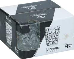 Edco Verres, Tasses & Carafes<Trinkgläser 4er Set DIAMAS