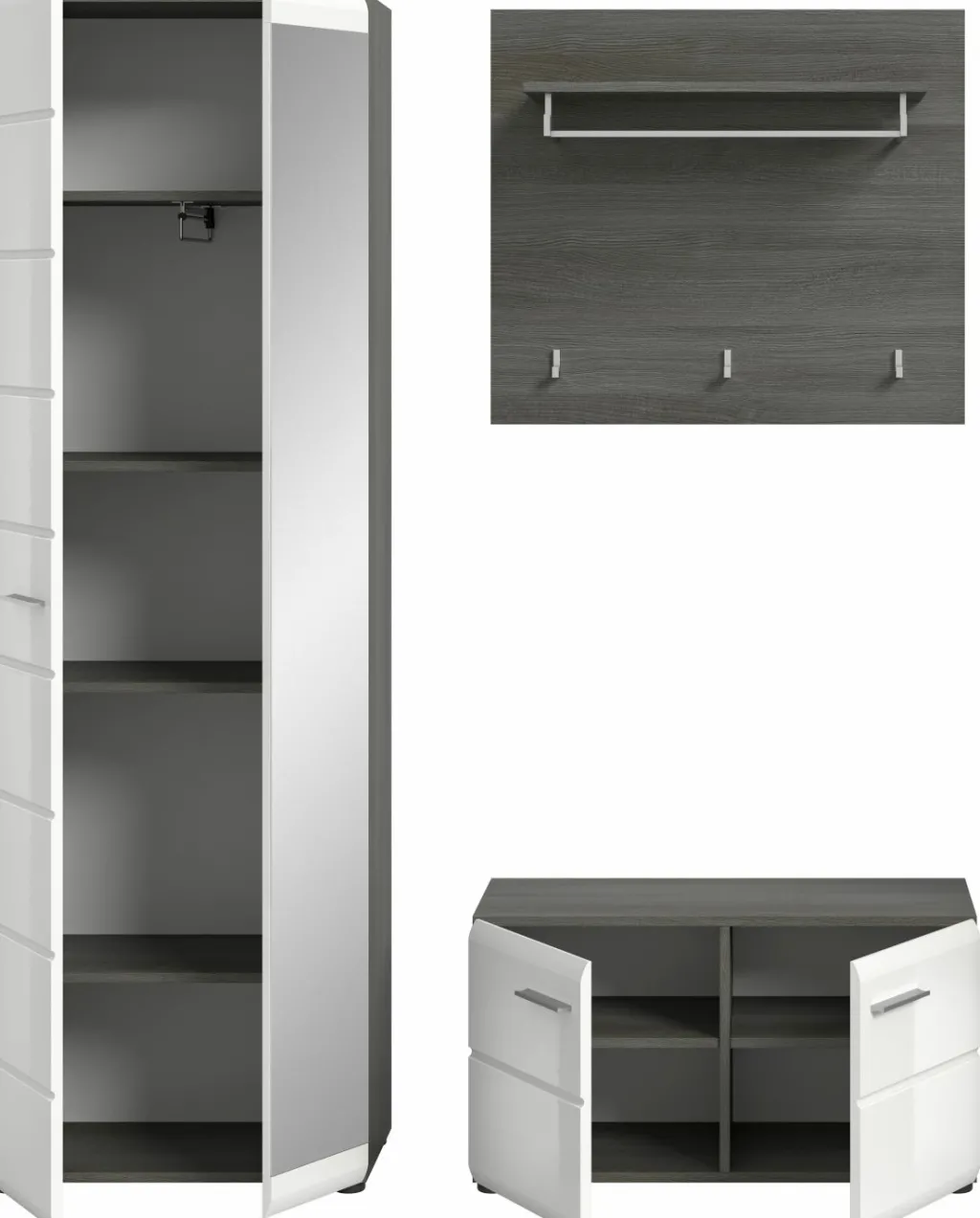 Xonox Vestiaires D'Entrée Complets<Vestiaire combiné 3 éléments FICHE