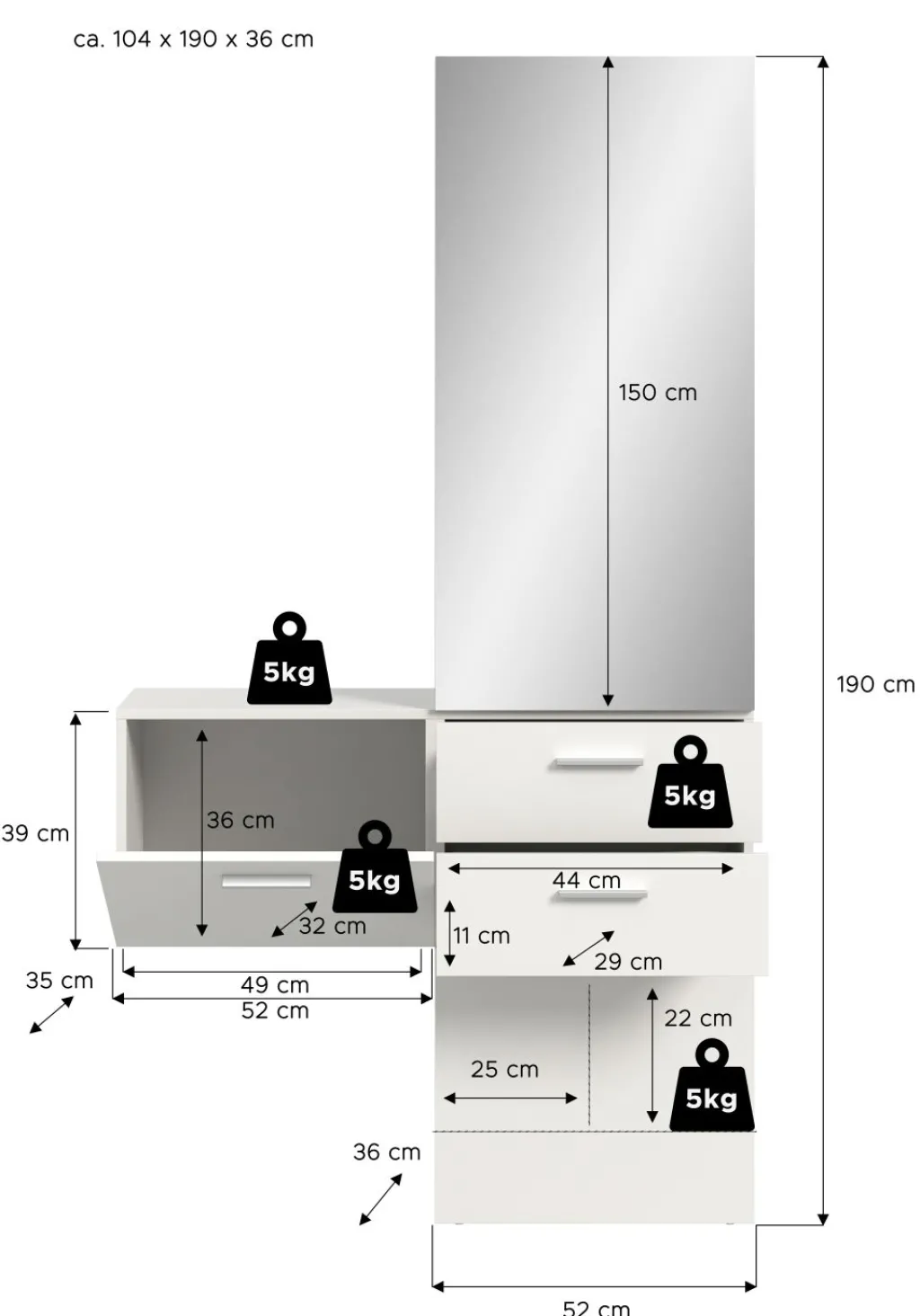Xonox Vestiaires D'Entrée Complets<Vestiaire combiné 2 éléments VAGA