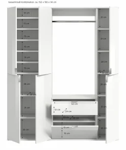 Xonox Vestiaires D'Entrée Complets<Vestiaire combiné 5 éléments BODITE