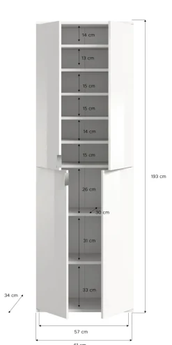 Xonox Vestiaires D'Entrée Complets<Vestiaire combiné 5 éléments BODITE
