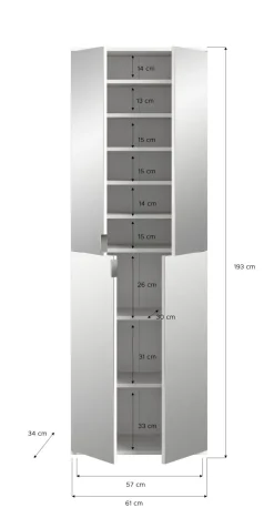 Xonox Vestiaires D'Entrée Complets<Vestiaire combiné 5 éléments BODITE