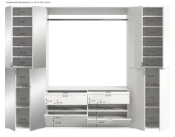 Xonox Vestiaires D'Entrée Complets<Vestiaire combiné 5 éléments BODITE