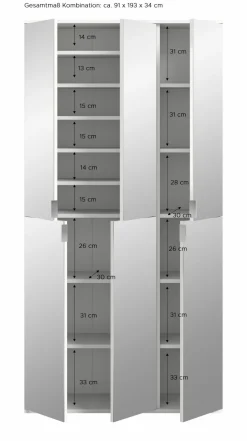 Xonox Vestiaires D'Entrée Complets<Vestiaire combiné 2 éléments BODITE