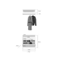 Xonox Vestiaires D'Entrée Complets<Vestiaire combiné 5 éléments BODITE