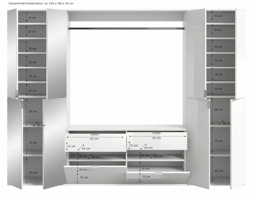 Xonox Vestiaires D'Entrée Complets<Vestiaire combiné 5 éléments BODITE