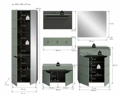 Xonox Vestiaires D'Entrée Complets<Vestiaire combiné GOBA